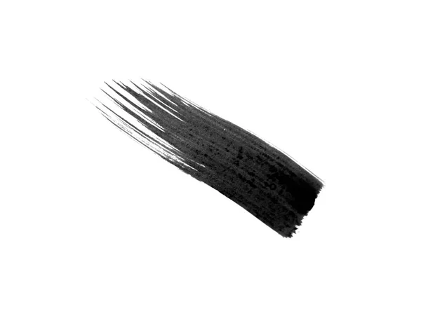 Black Brush Strokes White Background — Stock Photo, Image