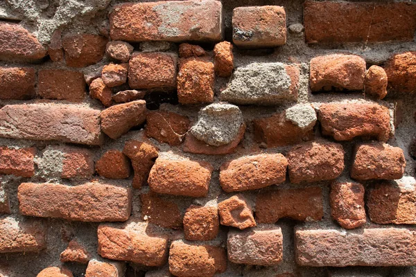 Old Brick Wall Red Brick Background Brick Wall Texture Red — Stock Photo, Image