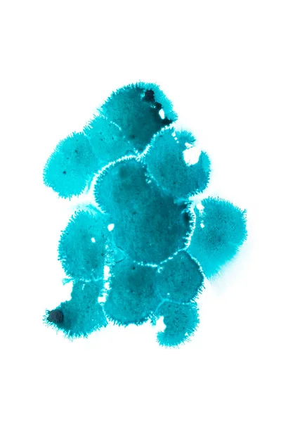 Blauwe Verf Abstract Kunst Achtergrond Textuur Aquarel Papier Modern Ontwerp — Stockfoto