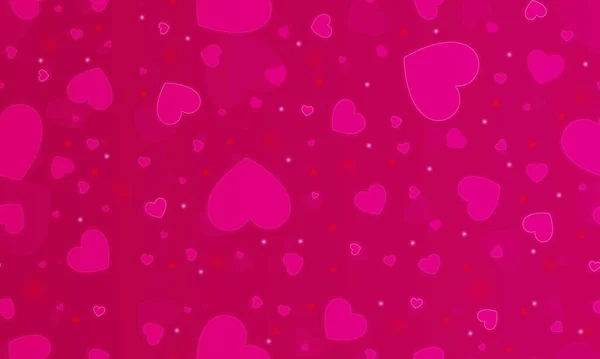 Pink Rose Hearts Pink Background Hearts Texture Hearts Background — Stock Photo, Image