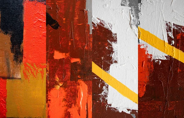 El çizimi yağlı boya. Soyut sanat geçmişi. Tuval üzerine yağlı boya boya. Renk dokusu. Sanat eserinin bir parçası. Boya lekeleri. Fırça darbeleri.