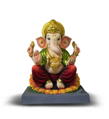Ganesh Chaturthi festivalinin Ganpati arka planındaki Ganesha Festivali.