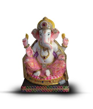 Ganesh Chaturthi festivalinin Ganpati arka planındaki Ganesha Festivali.
