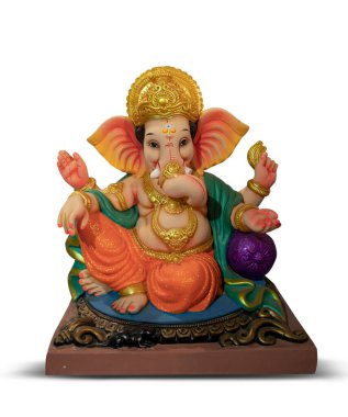 Hint Ganesha Festivali, Lord Ganpati, Ganesh Chaturthi, Ganpati Beyaz Arkaplanda