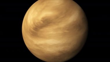 Atmosferli Gerçekçi Venüs Gezegeni Konsept-UR1 Görünümü.