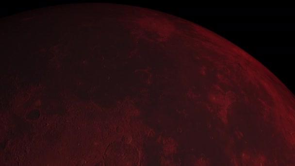 Koncepcja Ur1 Widok Realistycznego Krwawego Księżyca — Wideo stockowe