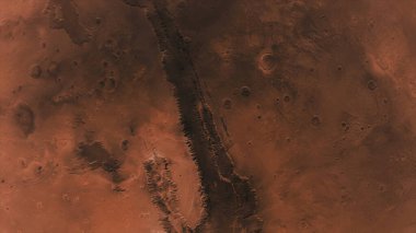 3D gerçekçi gezegen Mars 'ın yüzeyini uzaydan görüntüleyen kavram 41-P1.