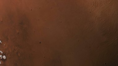 3D gerçekçi gezegen Mars 'ın yüzeyini uzaydan görüntüleyen kavram 36-P1 görüntüsü.