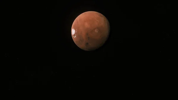 Concepto Vista Representación Realista Planeta Marte Con Atmósfera Las Estrellas — Foto de Stock