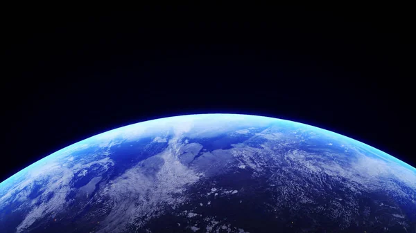 Concept Peisaj Frumos Planetei Realiste Pământ Din Spațiu Nori Atmosferici — Fotografie, imagine de stoc
