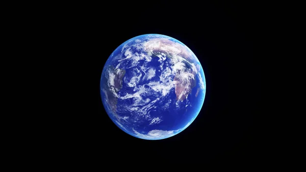 Conceptul Peisaj Frumos Planetei Realiste Pământ Din Spațiu Nori Atmosferici — Fotografie, imagine de stoc