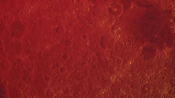 Konzept Szenerie Einer Realistischen Blutmondoberfläche Aus Dem All Mit Asteroideneinschlagskratern — Stockfoto