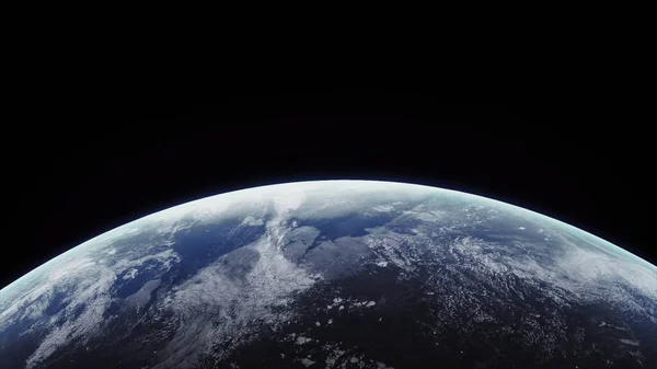 Conceptul Peisaj Frumos Planetei Realiste Pământ Din Spațiu Nori Atmosferici — Fotografie, imagine de stoc