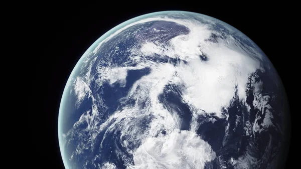 Conceptul Frumos Peisaj Planetei Realiste Pământ Din Spațiu Nori Atmosferici — Fotografie, imagine de stoc