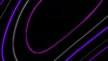 Kavram 1-T1 Soyut sıvı çizgiler neon ışıkları renk canlandırma arka planı neon efektli.