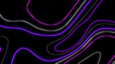 Kavram 4-T1 Soyut sıvı çizgiler neon ışıklar renk canlandırma arka planı topografik ve neon etkileri.