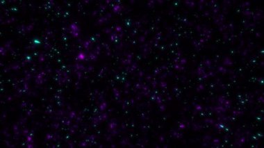 30-S1 dış uzaydan yıldızların hareketli ve yanıp sönen yıldızlarıyla soyut yıldız alanı görüntüsü.