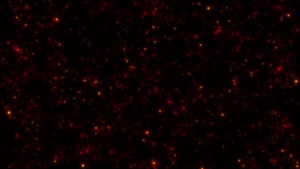 Dış Uzaydan Parlayan Veya Yanıp Sönen Yıldızlı Soyut Yıldız Alanı — Stok video