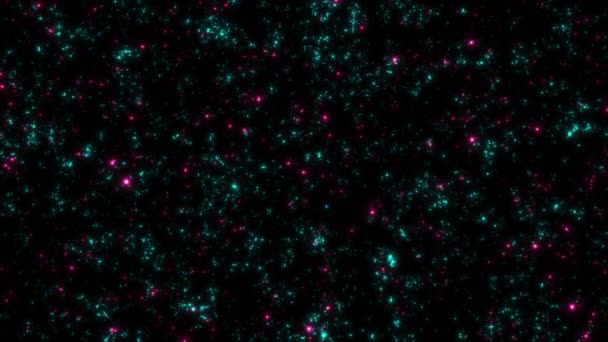 Concept Scenery Abstract Star Field Outer Space Twinkling Blinking Stars — Stock Video