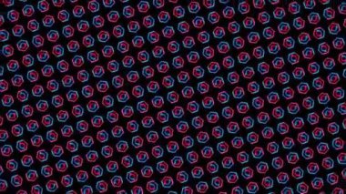 Kavram 6-N1 Sonsuz soyut neon dinamik animasyon arkaplan modelleri.