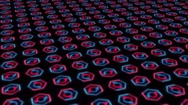 Kavram 7-N1 Sonsuz soyut neon dinamik animasyon arkaplan modelleri.