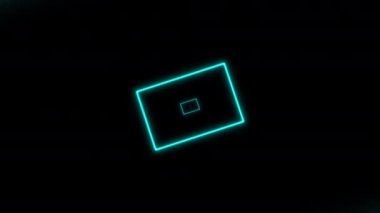 Kavram 24-N1 Sonsuz soyut neon dinamik animasyon arkaplanı.