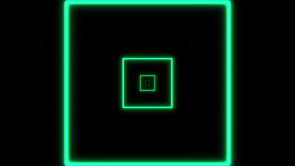 Conceito Infinito Abstrato Neon Dinâmico Animado Fundo — Vídeo de Stock