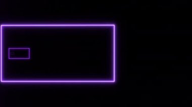 Kavram 27-N1 Sonsuz soyut neon dinamik animasyon arkaplanı.