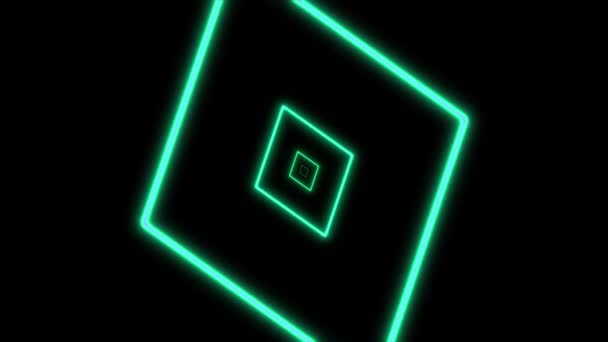 Concept Infinite Abstract Neon Dynamic Animated Background — Stock Video