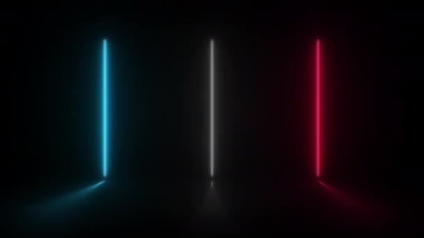 Kavram Soyut Neon Işığı Kurşun Işık Efekti Titreşen Desen Ile — Stok video