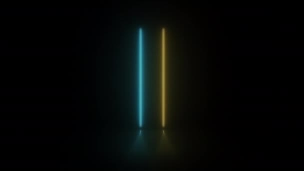 Konzept Animiertes Abstraktes Neonlicht Mit Led Lichteffekt Und Blinkendem Bewegungsmuster — Stockvideo