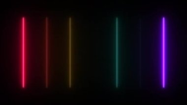 89-N1 kavramının soyut neon ışığı kurşun ışık efekti ve titreşen desen ile canlandırılması.