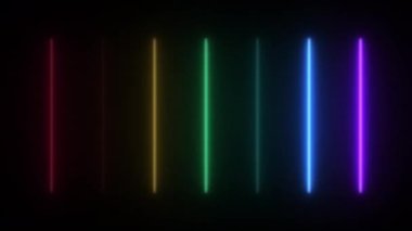 88-N1 kavramının soyut neon ışığı kurşun ışık efekti ve titreşen desen ile canlandırılması.