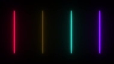 90-N1 kavramının soyut neon ışığı kurşun ışık efekti ve titreşen desen ile canlandırılması.