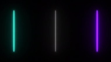 Animasyon 93-N1. Işık efektli ve titreşen desenli soyut neon ışığı..