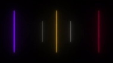 Konsept 94-N1 Soyut neon ışığı kurşun ışık efekti ve titreşimli desen.