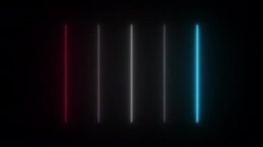 Animasyon 96-N1. Işık efektli ve titreşen desenli soyut neon ışığı..