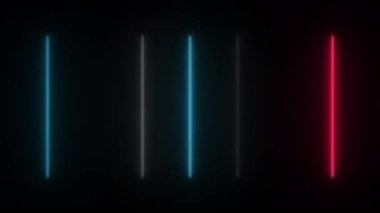 98-N1 kavramını kavra. Işık efektli ve titreşen desenli soyut neon ışığı..