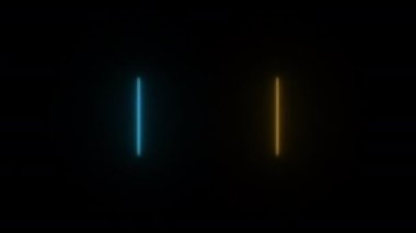 169-N1 kavramının canlandırılmış soyut neon ışığı kurşun ışık efekti ve yanıp sönen ışık deseni.