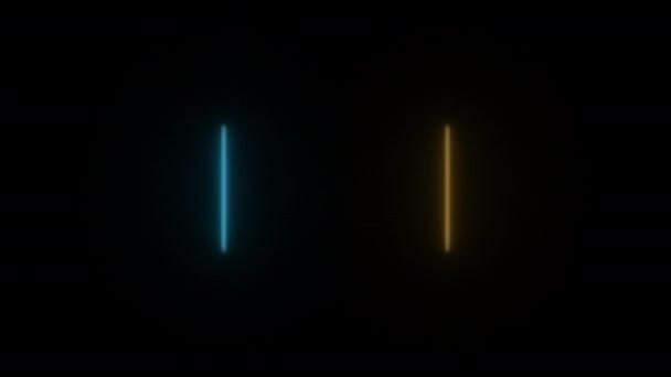 Koncepcja 169 Animowane Abstrakcyjne Światło Neonowe Efektem Świetlnym Led Ruchomym — Wideo stockowe