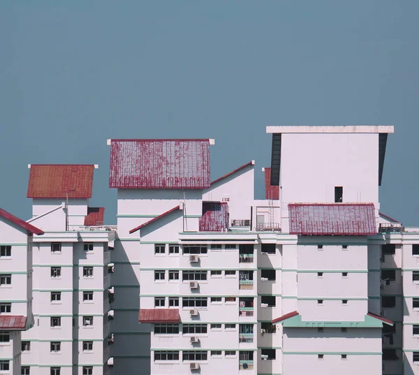 Dächer Eines Wohnblocks Singapur — Stockfoto