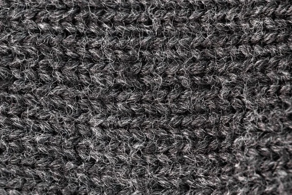 Knitted Fabric Made Grey Merino Wool Wool Textured Background — 图库照片