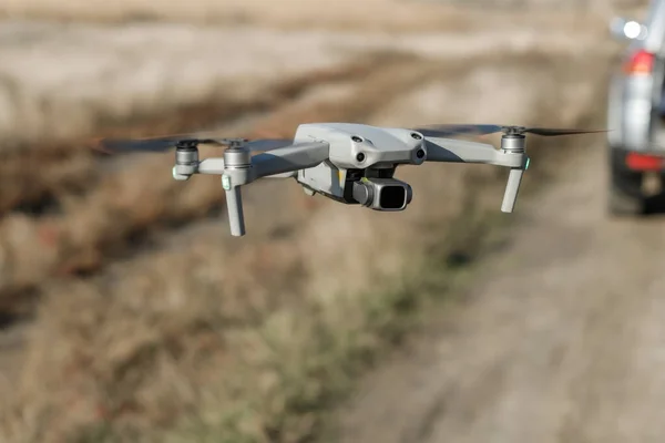 Drone Pronto Decollare Moderne Tecnologie Senza Equipaggio Consegna Pacchi Aerea — Foto Stock