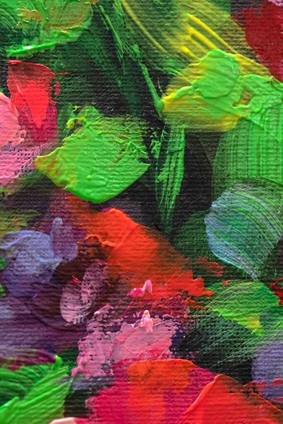 Ölgemälde Blumenstrauß Impressionistischer Stil Ölgemälde Textur Gezeichnet Hellen Mehrfarbigen Blumen — Stockfoto