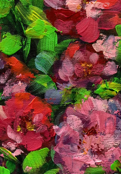 Ölgemälde Blumenstrauß Impressionistischer Stil Ölgemälde Textur Gezeichnet Hellen Mehrfarbigen Blumen — Stockfoto
