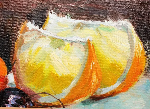 Natürmort renkli boyama doku yağlı boya meyve meyve