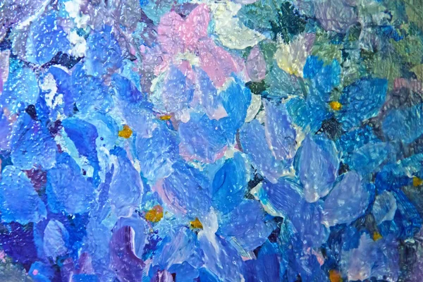 Pintura Óleo Buquê Flores Estilo Impressionista Textura Pintura Óleo Desenhado — Fotografia de Stock