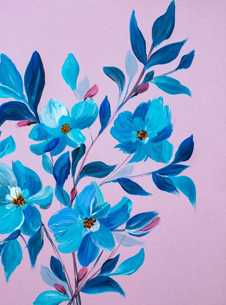 Yağlı Boya Resim Izlenimcilik Tarzı Çiçek Boyası Hala Tuval Boyama — Stok fotoğraf