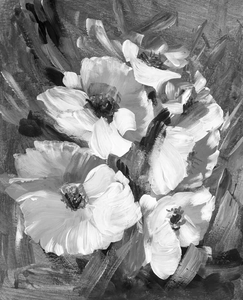 Olejomalba Impresionismus Styl Malba Květin Stále Malování Plátna Malířství — Stock fotografie