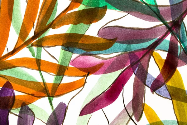 Aquarelle Abstraction Cercles Lumineux Spirales Des Rayures Colorées Fond Artistique — Photo
